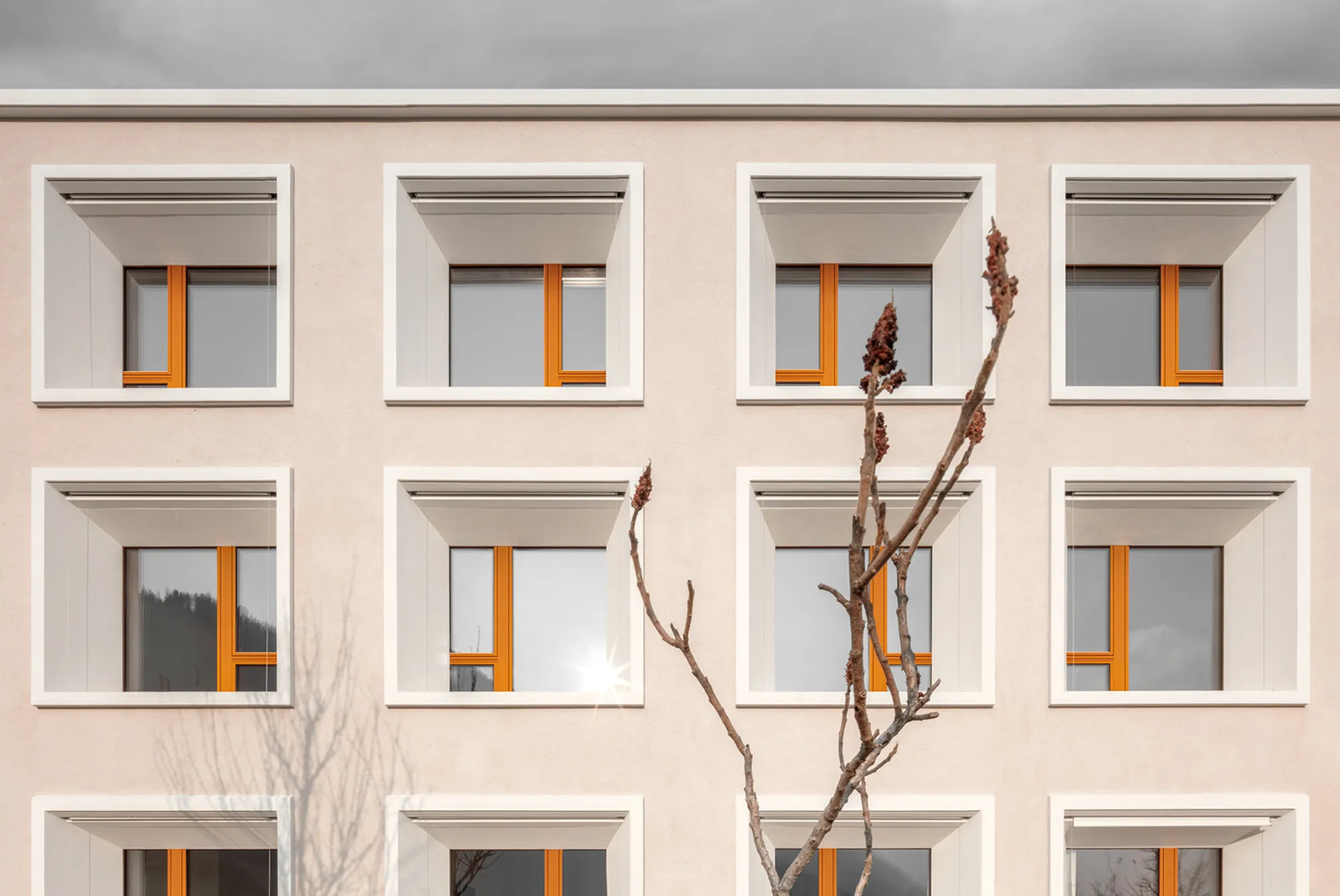Pedevilla Architects Wrap a 1980s Nursing Home in a Monastic Facade in the South Tyrolean Alps