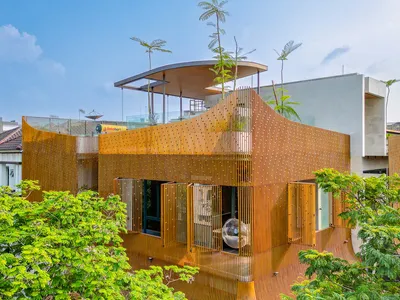 Realrich Architecture Workshop Forges a Bioclimatic Steel Canopy Home on Jakarta's Reclaimed Landfill