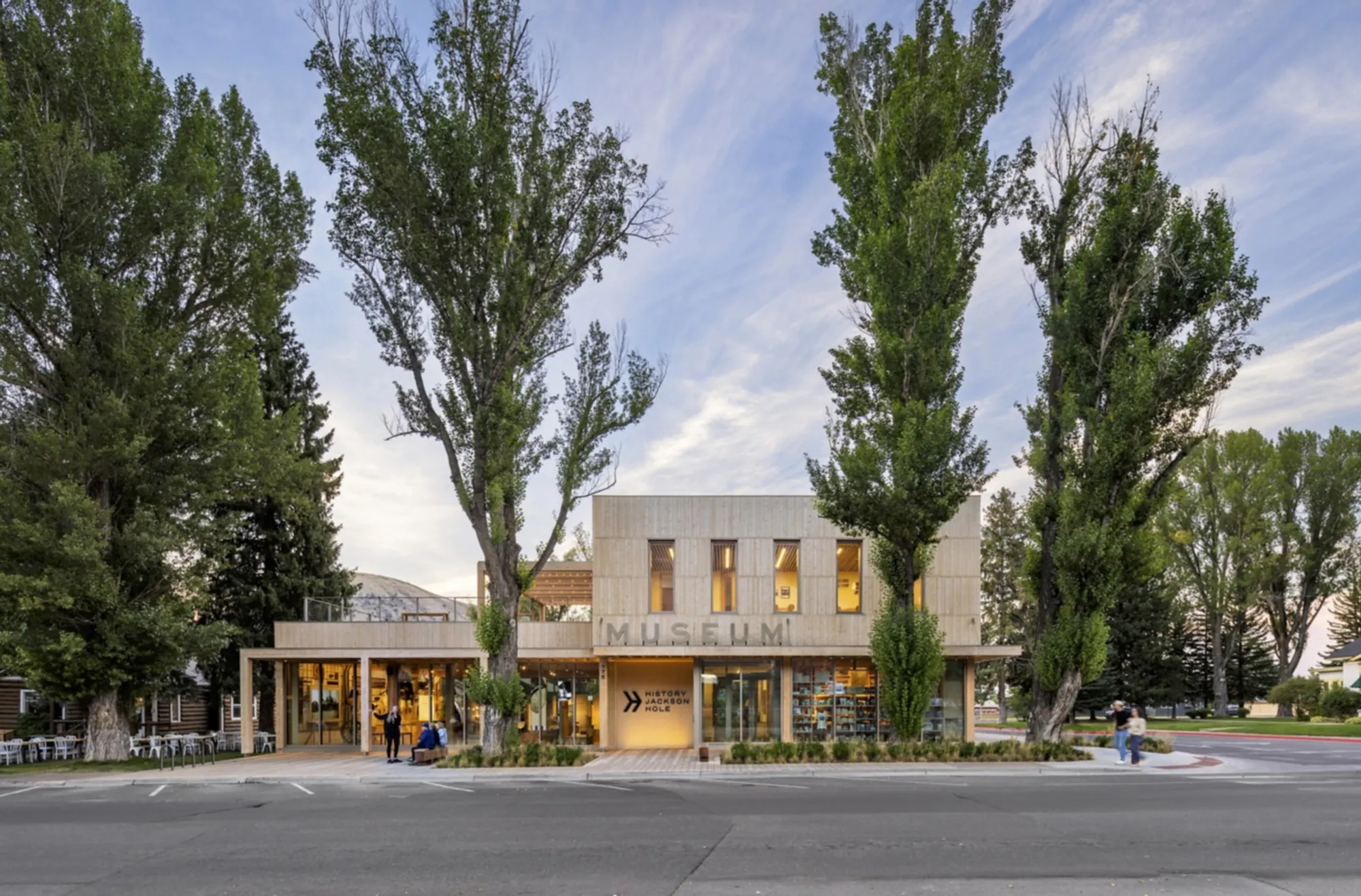 HGA Wraps a Three-Story History Museum in Alaskan Yellow Cedar on Jackson's Main Street
