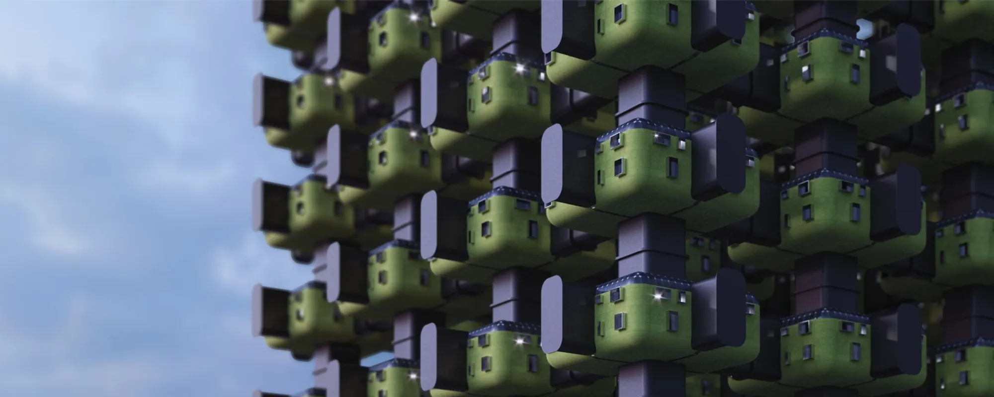 Modular Arctic Habitat: Stacking Life, Work, and Play Against the Ice