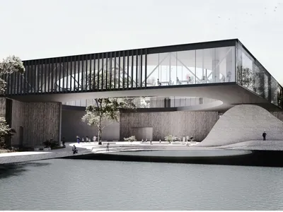 Bauhaus Node: A Design School Built Around Courtyards, Water, and Collaborative Exchange