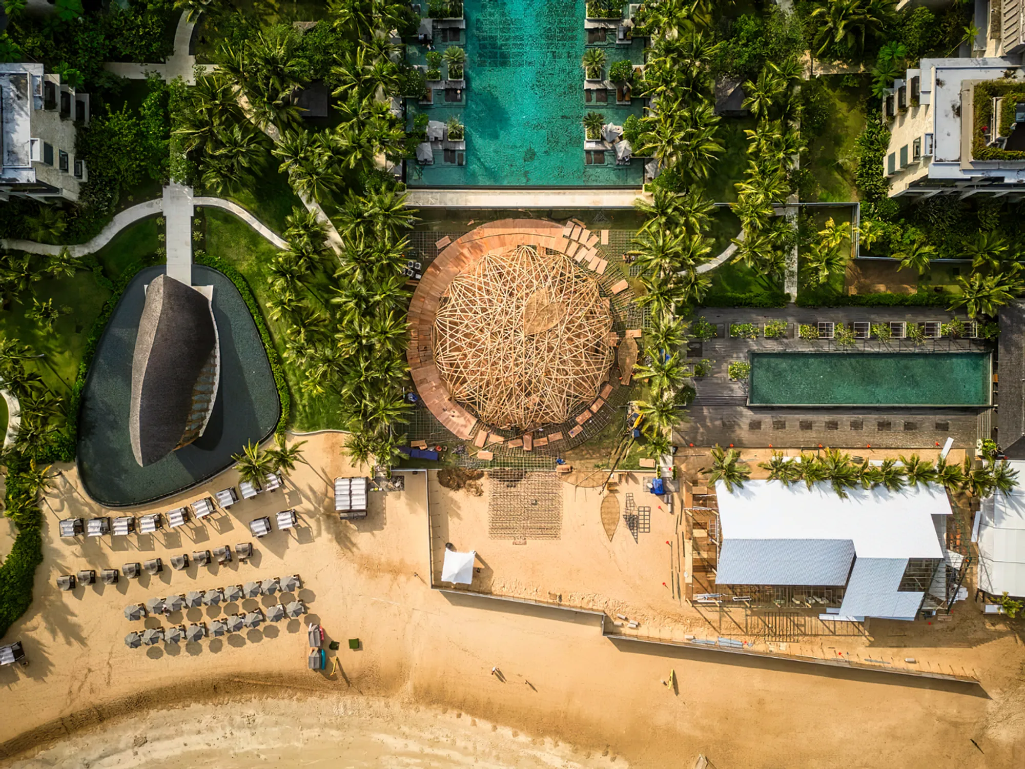 BIROE Architecture Weaves a 32-Meter Bamboo Dome for World Leaders at the G20 Bali Summit