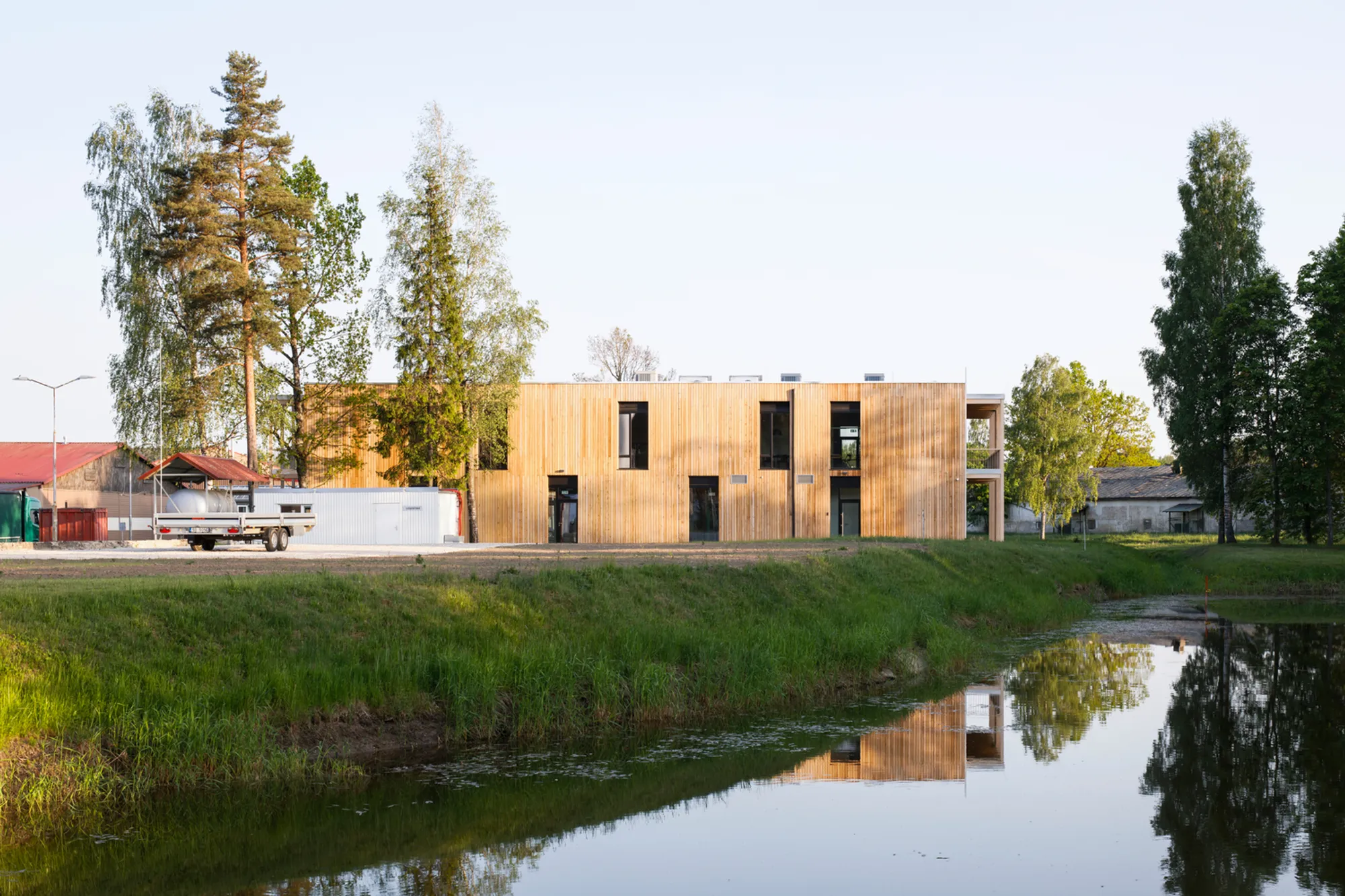 MADE arhitekti Builds a Timber Office for an IKEA Supplier That Breathes Through Its Ceiling