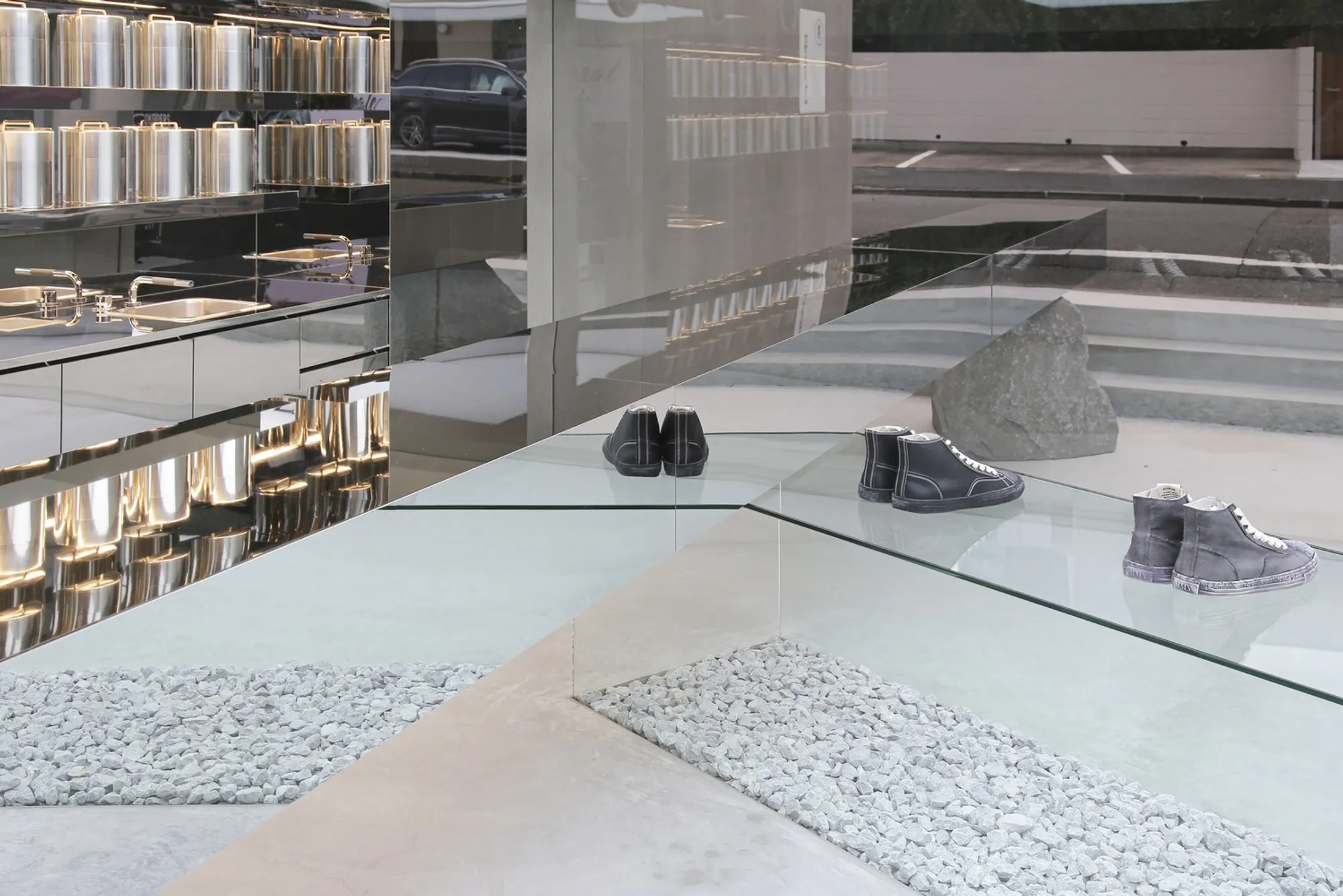 InsideOut Dissolves the Walls of a Harajuku Basement to Build Mihara Yasuhiro's URA Store