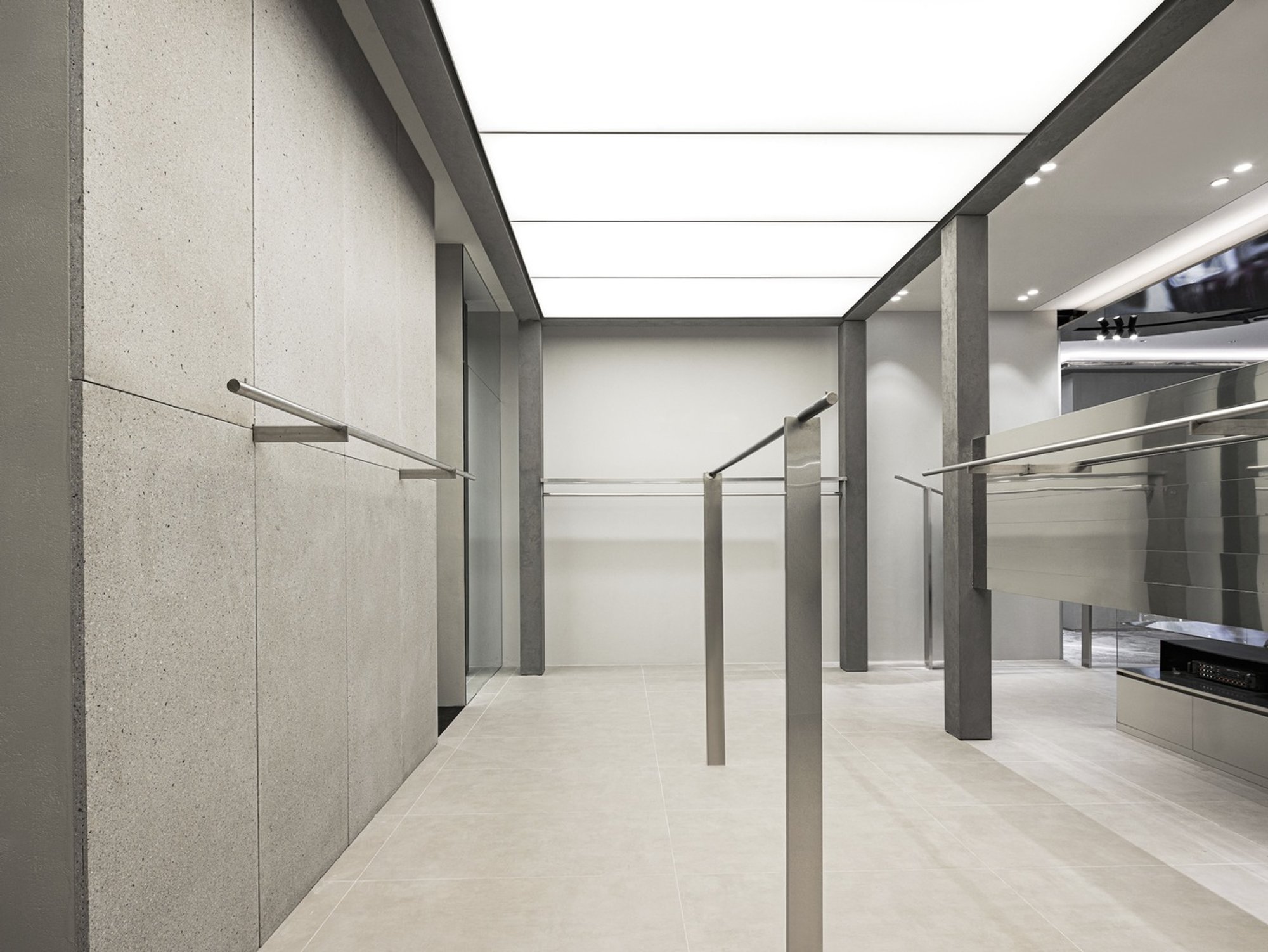 oftn studio Carves a 65-Square-Meter Showroom out of Concrete and Steel in Busan