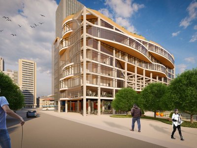 Olio Towers: A Mid-Rise for Performers That Fuses Housing, Rehearsal, and Stage