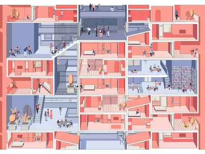 Serendipity: Modular Housing That Engineers Chance Encounters Between Neighbors