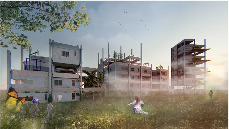 Future of Urban Living – A visionary modular housing project designed for sustainable and inclusive urban development.