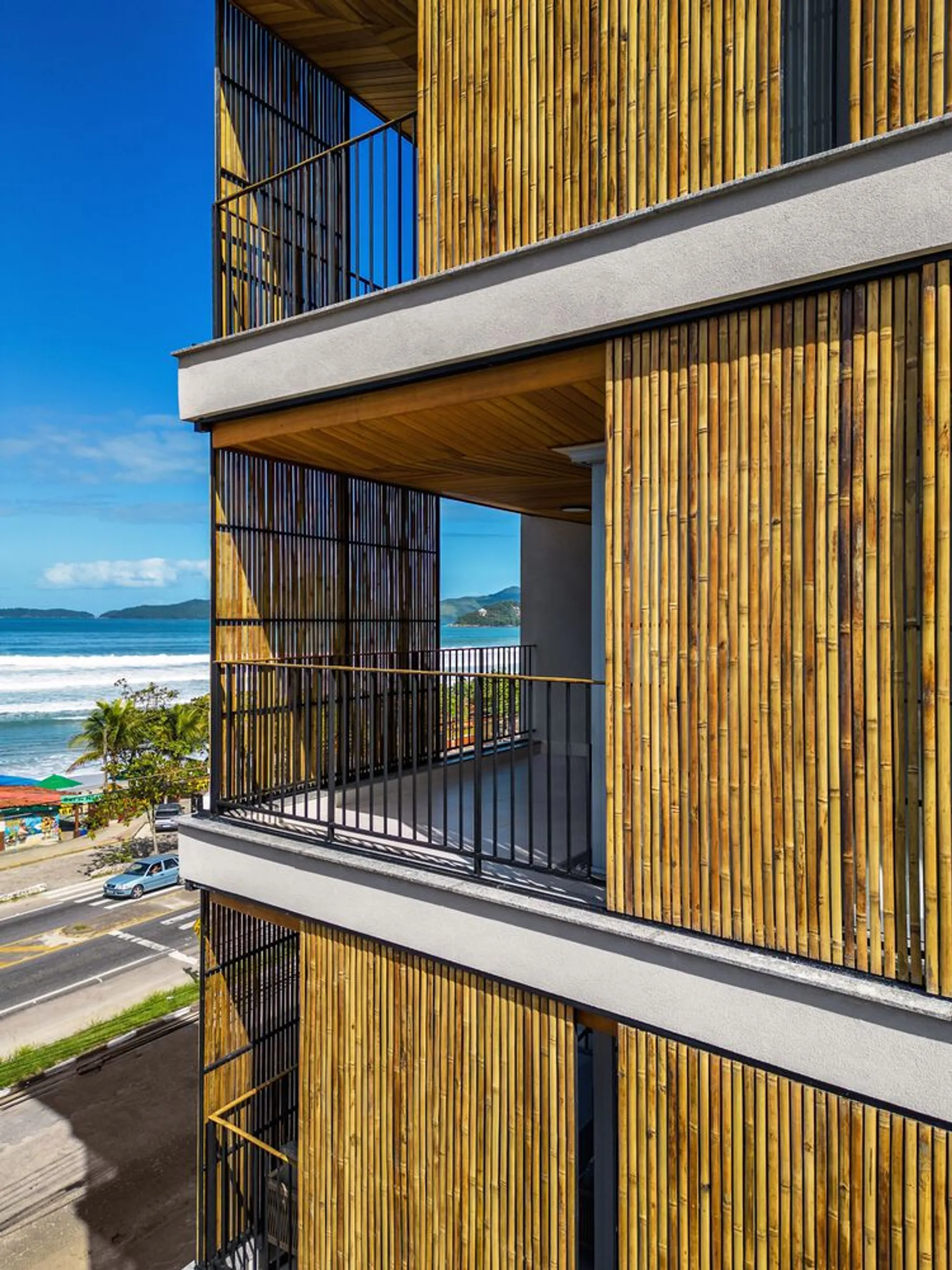 Perkins&Will Wraps a 50-Unit Residential Building in Bamboo on Brazil's Atlantic Forest Coast