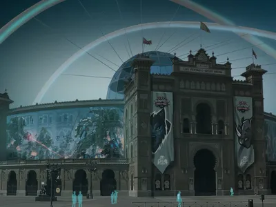 Las Ventas E-Sport Arena: Heritage Shell, Holographic Core