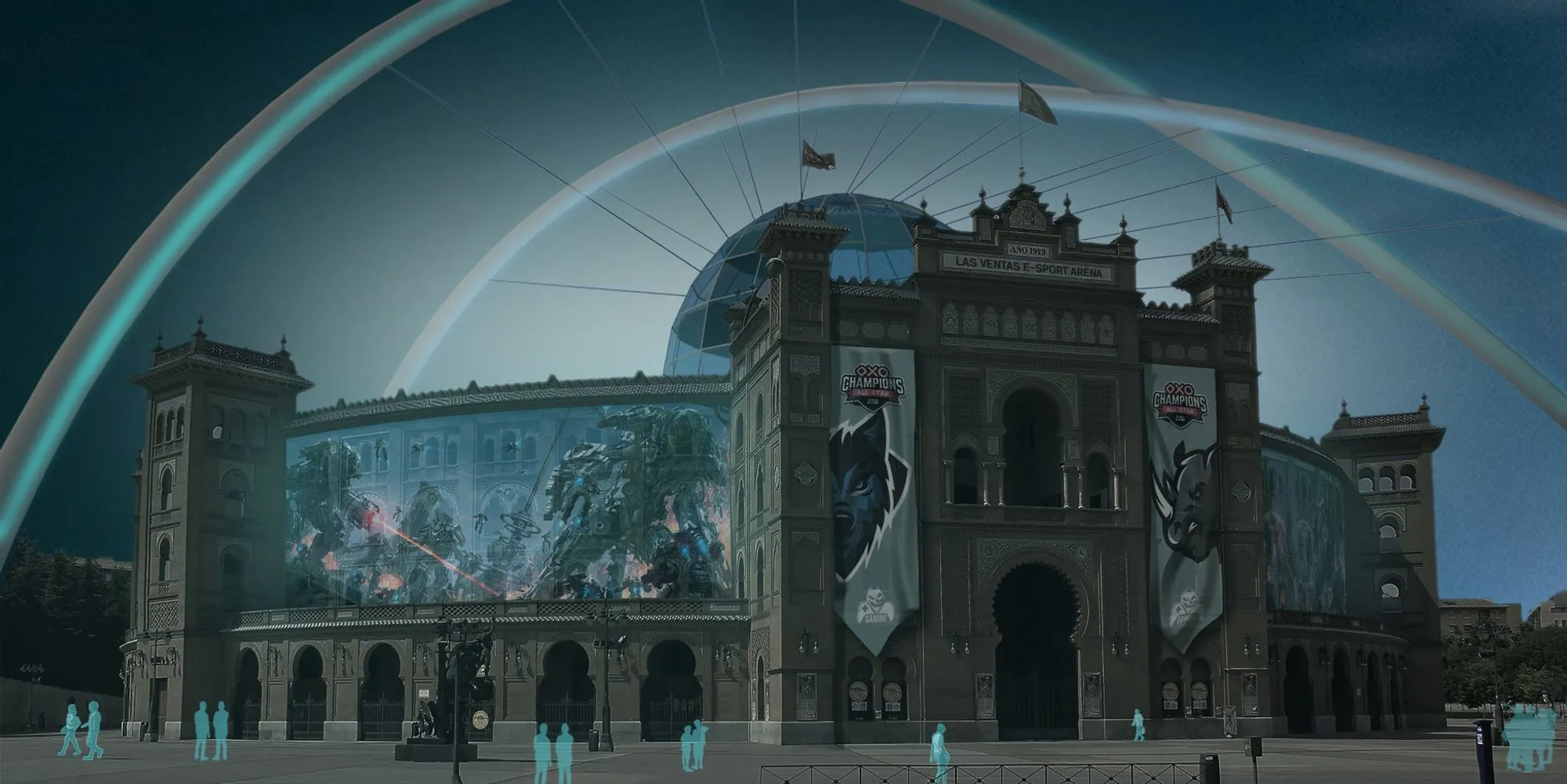 Las Ventas E-Sport Arena: Heritage Shell, Holographic Core