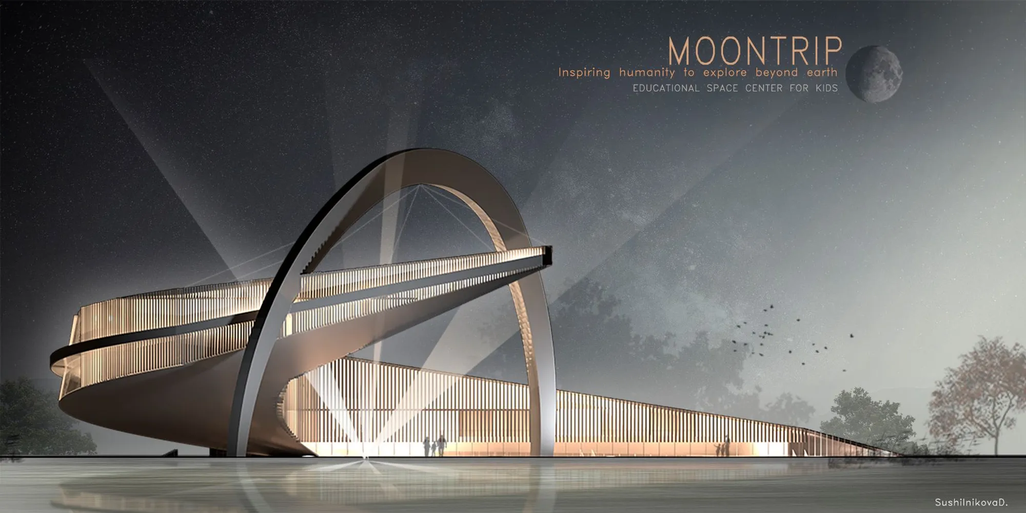 Moontrip: A Cable-Stayed Museum That Teaches Children Through Structure