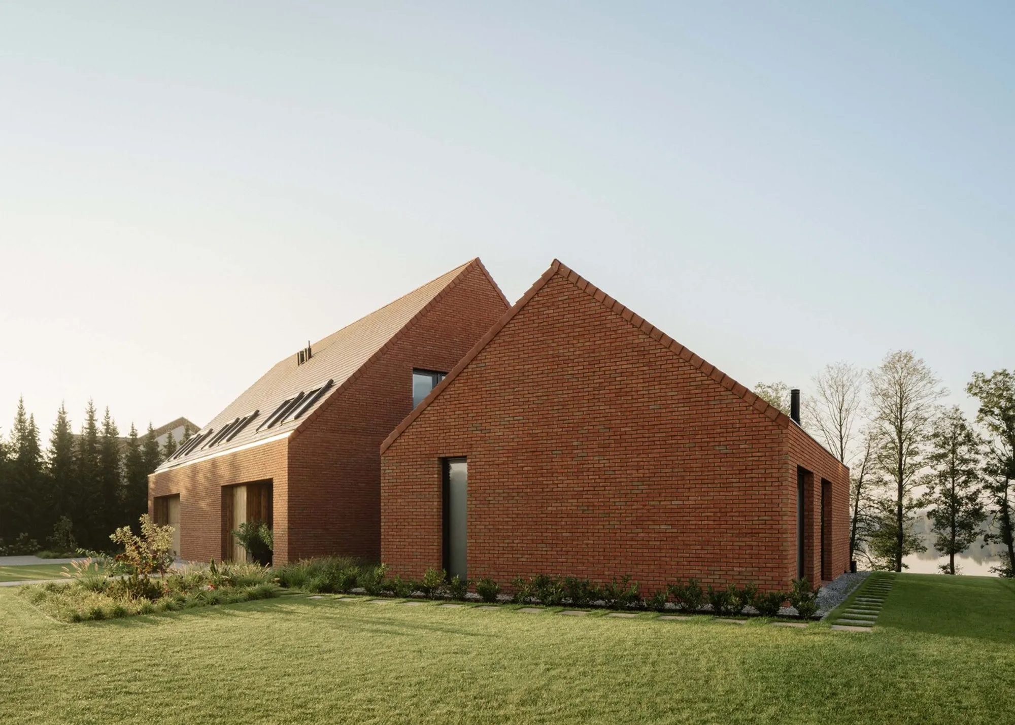 A Modern Rural House Design: YY87 Architektura’s Seamless Integration with Nature
