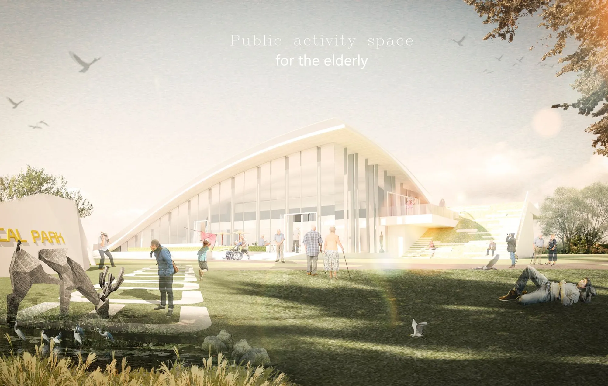 Huddle Shortlist: A Munich Park Carved into a Care Facility for Aging Residents