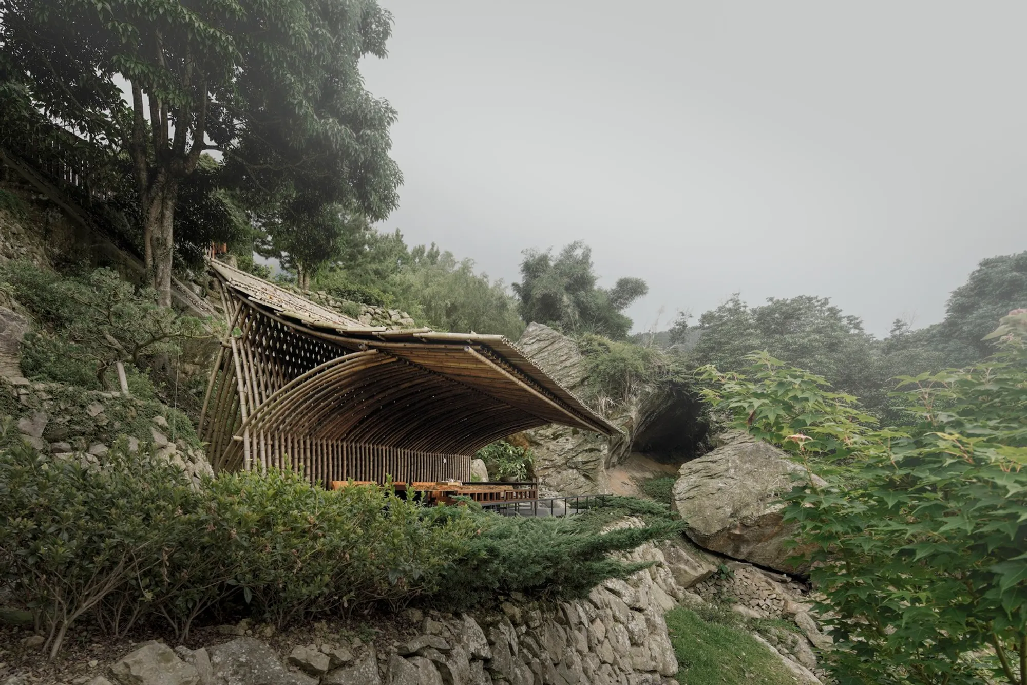 Clear Water Tea House by Behet Bondzio Lin Architekten: A Harmonious Blend of Nature and Architecture