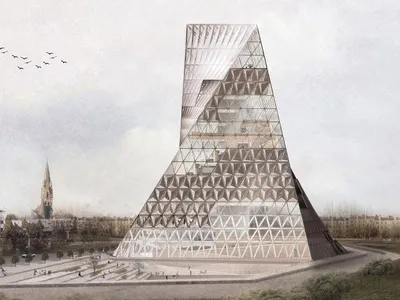 The Book Tower: A Spiraling Pyramid That Turns Every Citizen into a Knowledge Performer