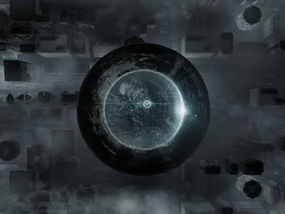 Black Hole: A Floating Megastructure for the Post-Physical Era