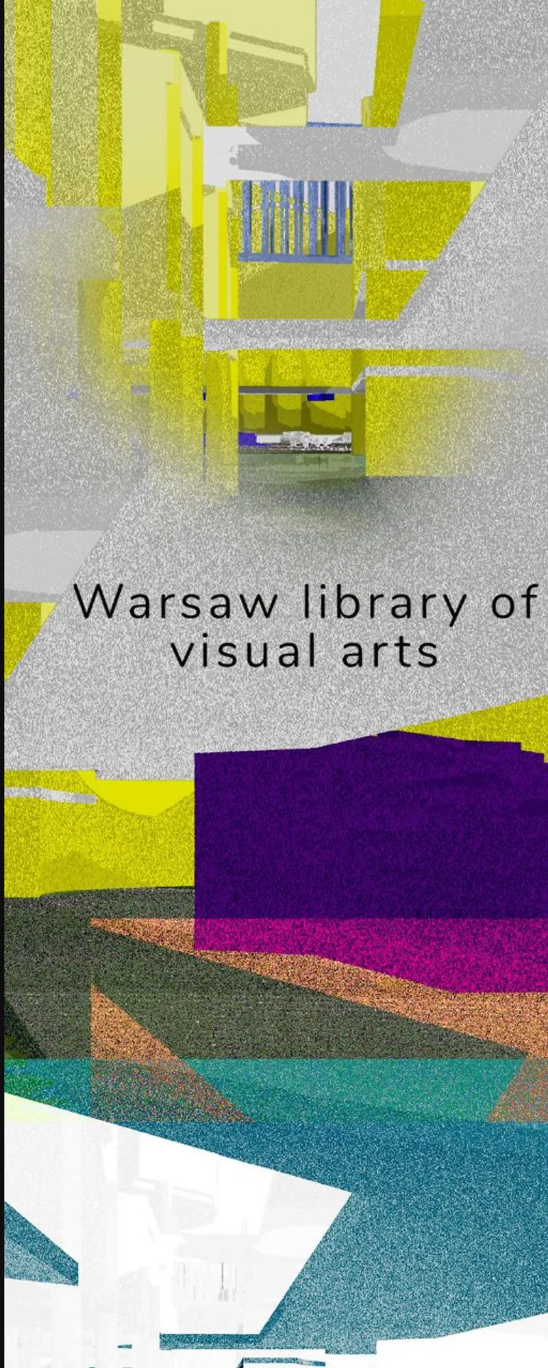 Axonometric drawing showing layered floor plans with yellow highlight zones and textured surface finishes