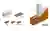This architectural diagram illustrates a composite wall construction using a combination of brickwor