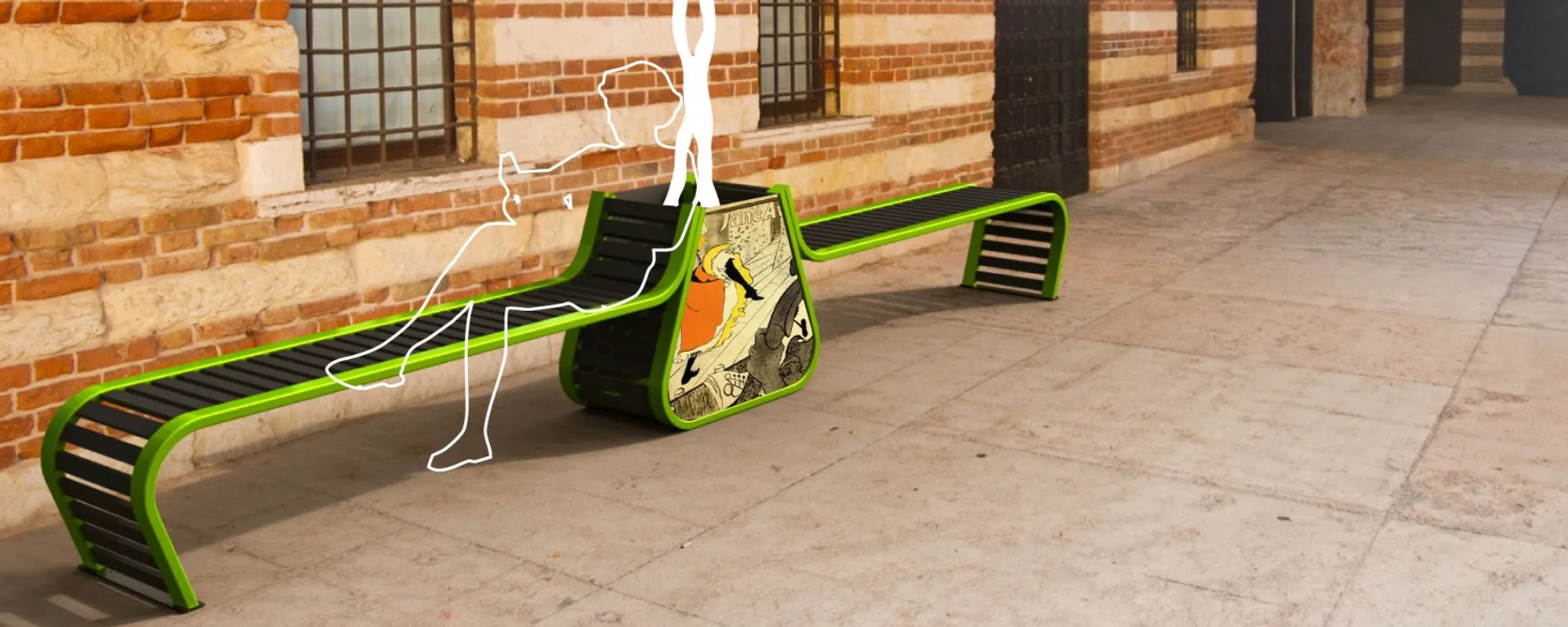 Rail Urban Furniture: Recycled Plastic and Steel Reshape the Public Bench
