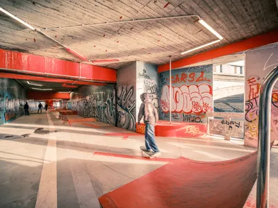 Vltavská Underground by U / U Studio + RE_place – Revitalizing Prague’s Underpass into a Dynamic Skatepark and Urban Hub