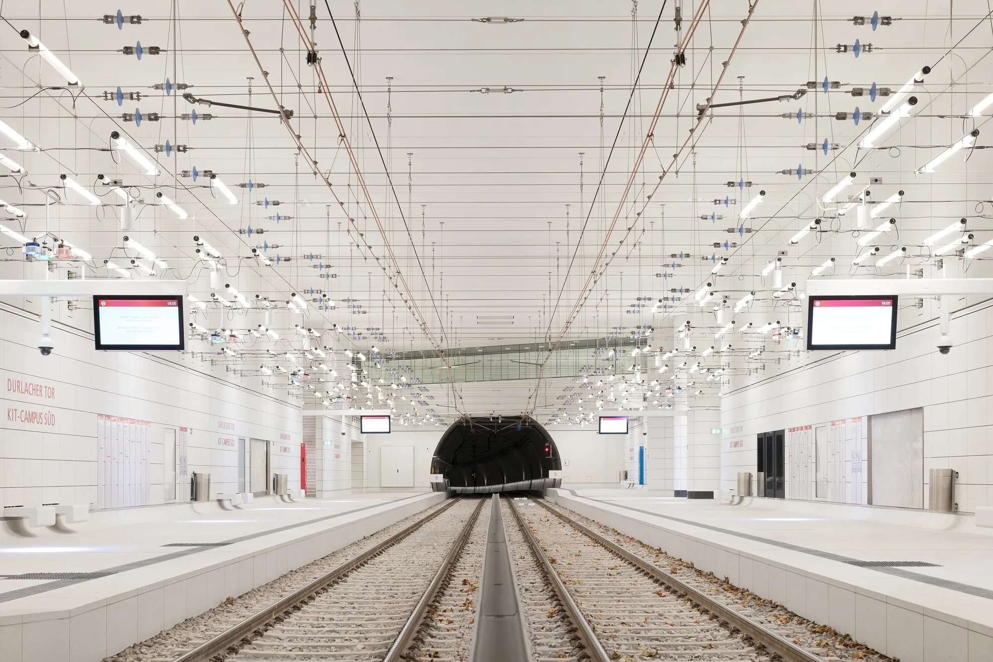 Light Rail Tunnel Karlsruhe by allmannwappner: A Minimalist Underground Transit Experience