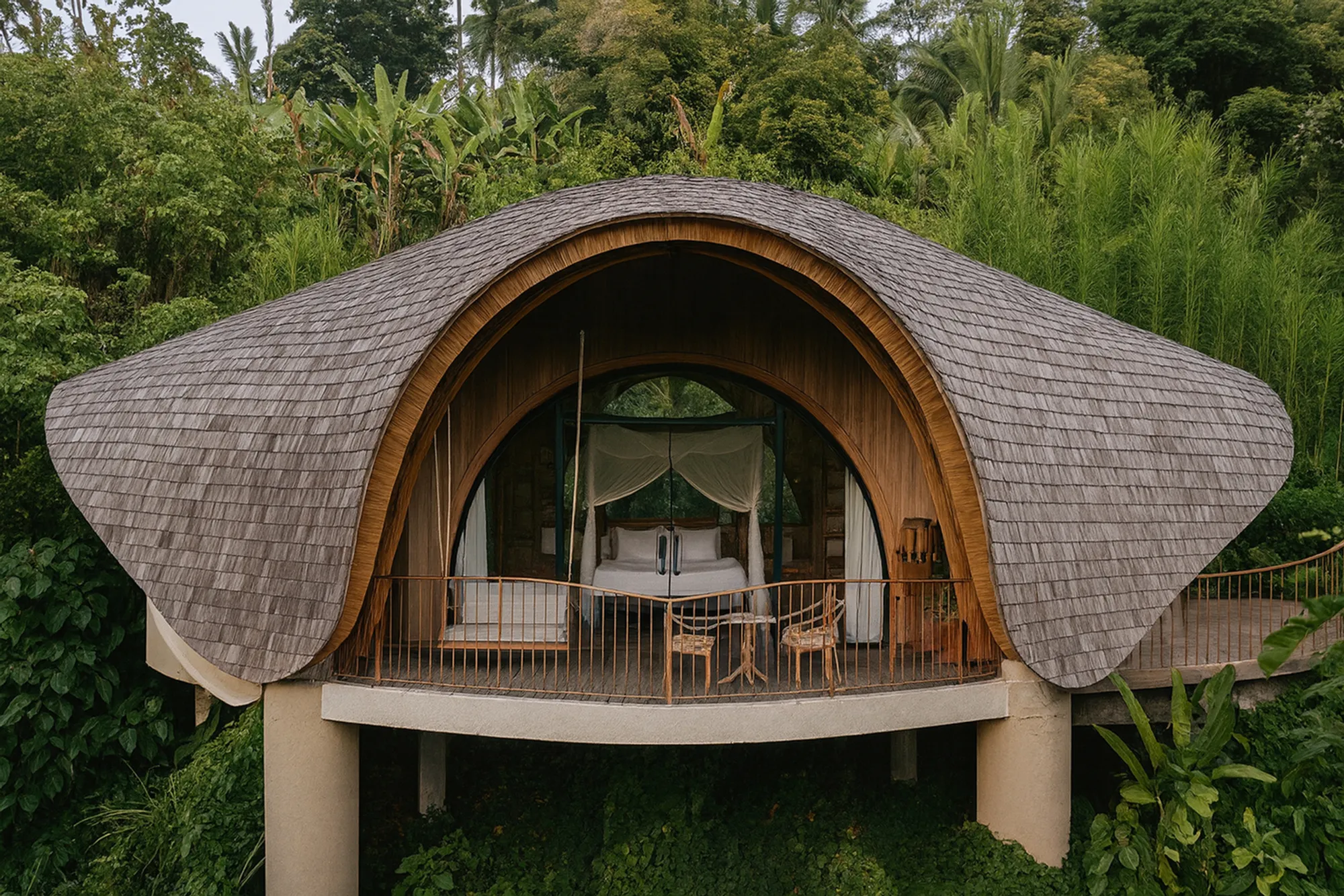 Belalu Dome Villa by Pablo Luna Studio: Sustainable Luxury Retreat in the Heart of Bali