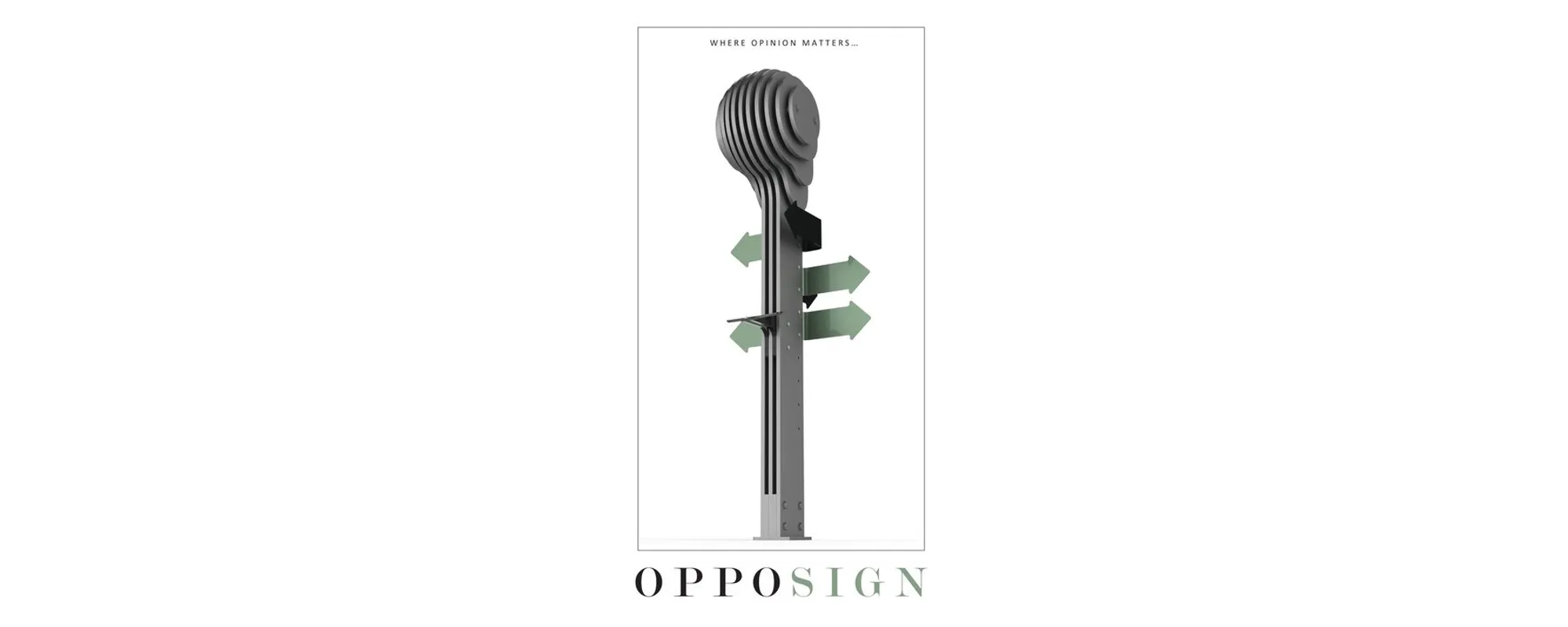 Opposign: A Signage Pole That Lets Citizens Vote on the Street