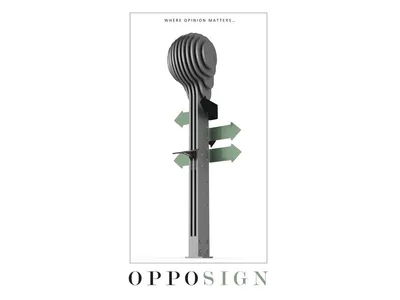 Opposign: A Signage Pole That Lets Citizens Vote on the Street