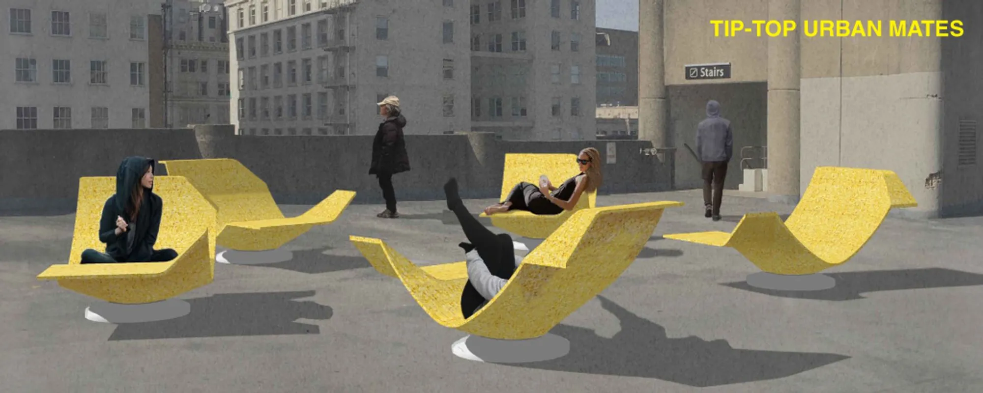 Tip-Top Urban Mates: Recycled Ocean Plastic Becomes Rooftop Social Infrastructure