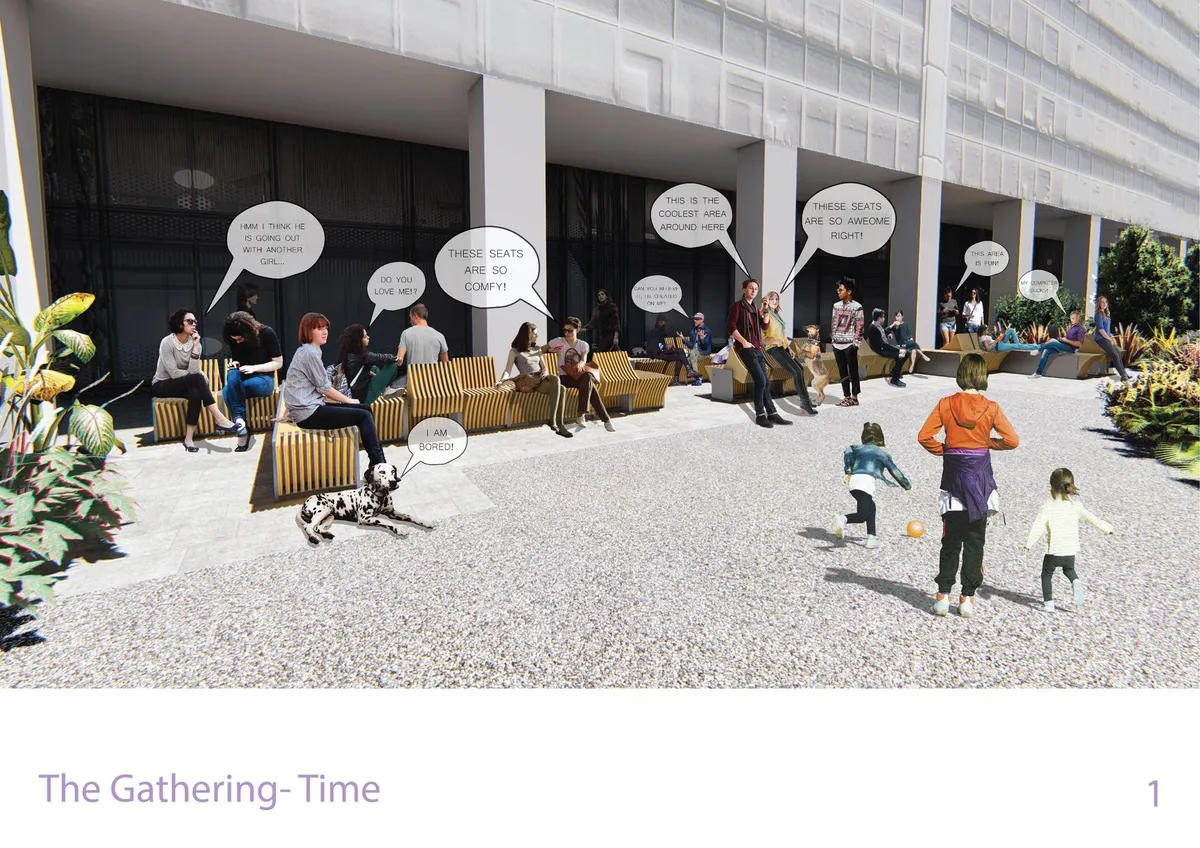 The GATHERING-TIME: Modular Banana Plywood Furniture Activates Dead Campus Zones