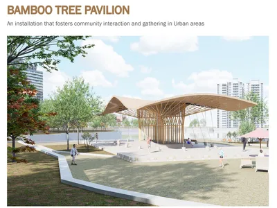Bamboo Tree Pavilion: A Modular Canopy System Grown from Nature's Own Logic
