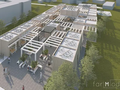 FarModular: A Modular Market That Grows, Shrinks, and Feeds the City