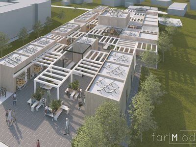 FarModular: A Modular Market That Grows, Shrinks, and Feeds the City