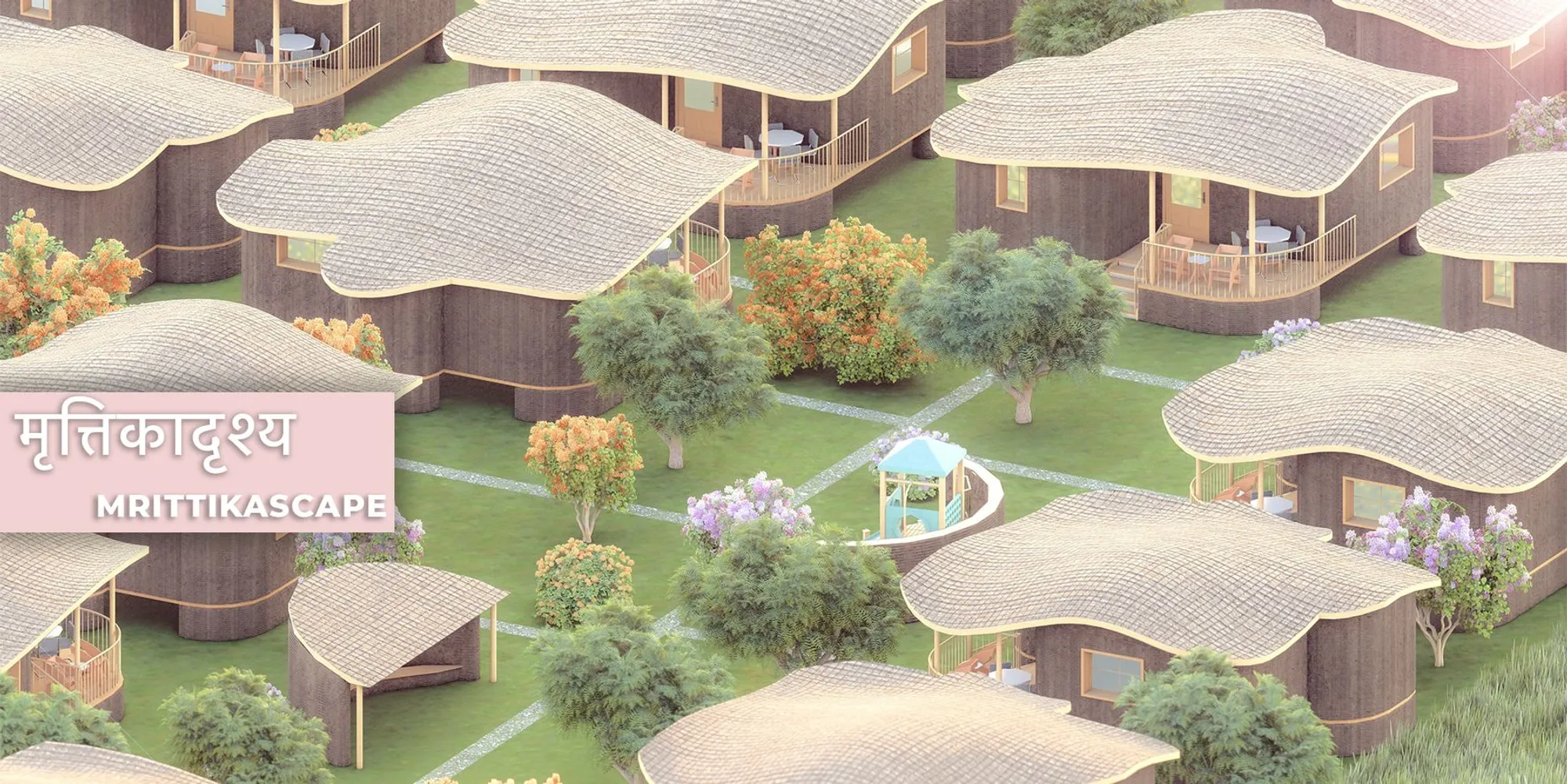 Mrittikascape: 3D-Printed Clay and Bamboo Housing for Flood-Prone Assam