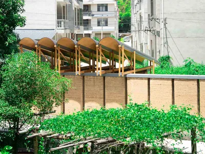 Pomegranate Garden Micro Building by Tumu + Meaningless Arch — A Harmony of Tradition, Nature, and Structure