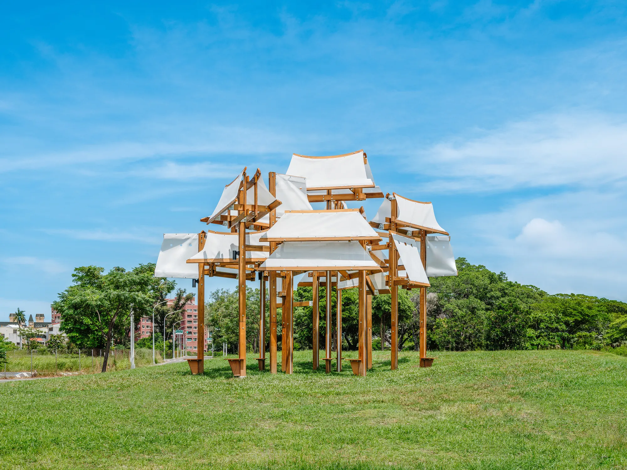 Sailing Castle Hai’an by Cheng Tsung FENG Design Studio – A Poetic Architectural Installation in Tainan, Taiwan
