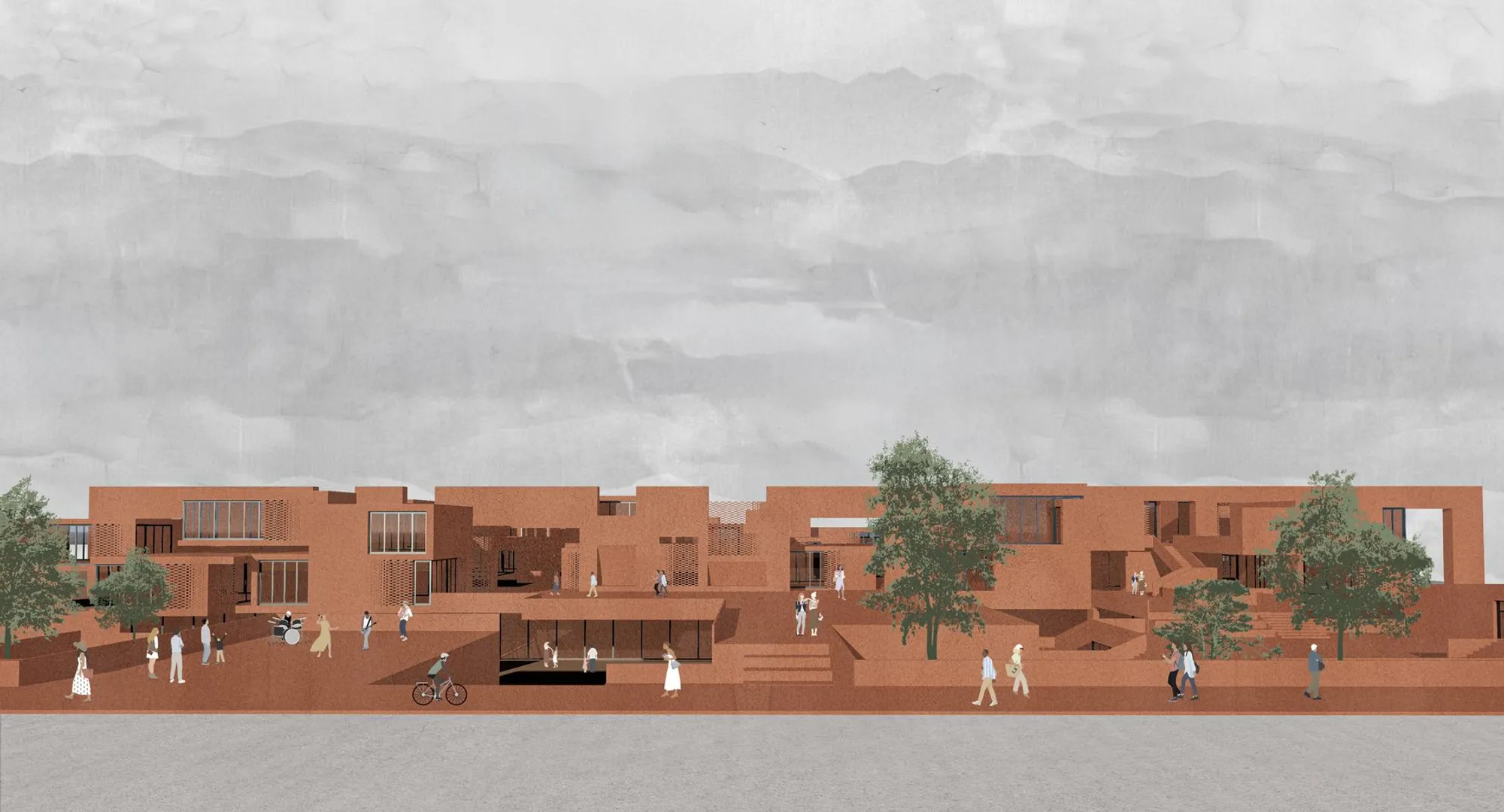 FOLD: Where Terracotta Surfaces Dissolve the Line Between Ground and Housing