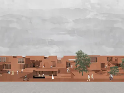 FOLD: Where Terracotta Surfaces Dissolve the Line Between Ground and Housing
