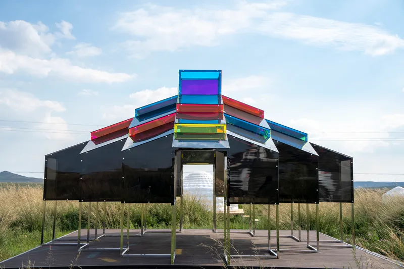 Modern Mongolian Ger Installation