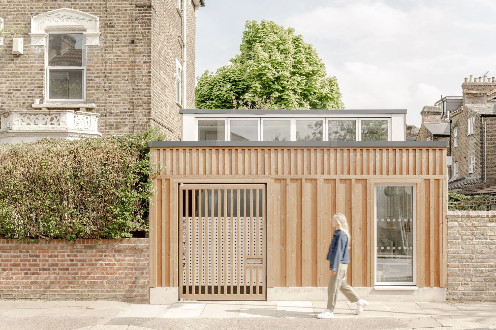 Stroud Green Housing Center by Owain Williams Architects — A Small Building with a Monumental Civic Spirit