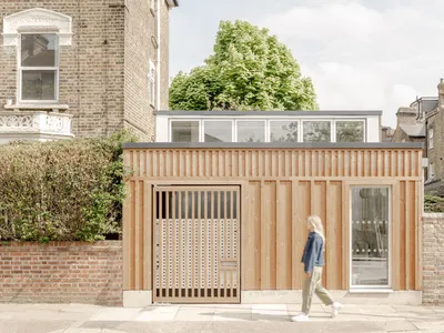 Stroud Green Housing Center by Owain Williams Architects — A Small Building with a Monumental Civic Spirit