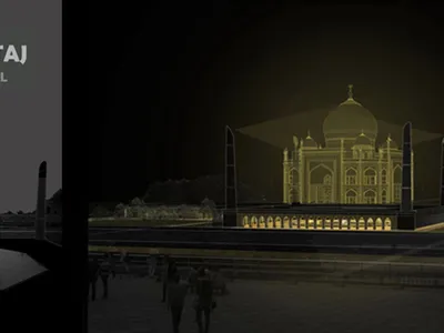 The Ghost Taj: Giving Form to an Empire's Unbuilt Twin Through Reflection and Void