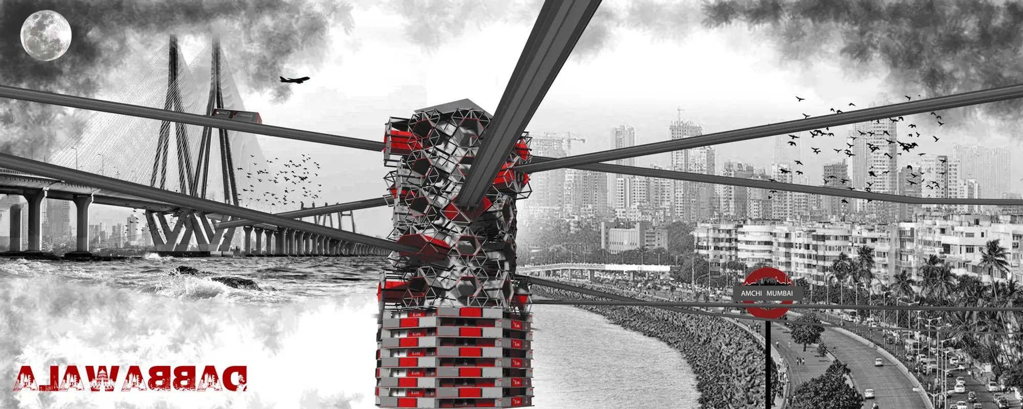 ALAWABBAD: Modular Maglev and Shipping Containers Reimagine Mumbai's Rail Network