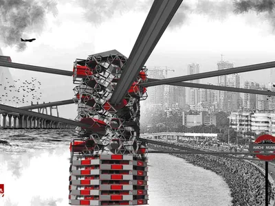 ALAWABBAD: Modular Maglev and Shipping Containers Reimagine Mumbai's Rail Network