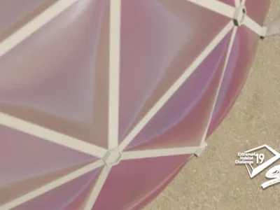 Pink Sahara: Magnetically Levitated Domes That Drift Across the Desert