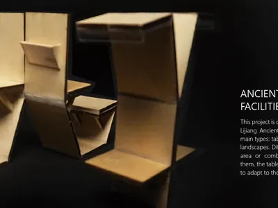 Ancient City Square: Modular Naxi Furniture for Lijiang's Heritage Plazas