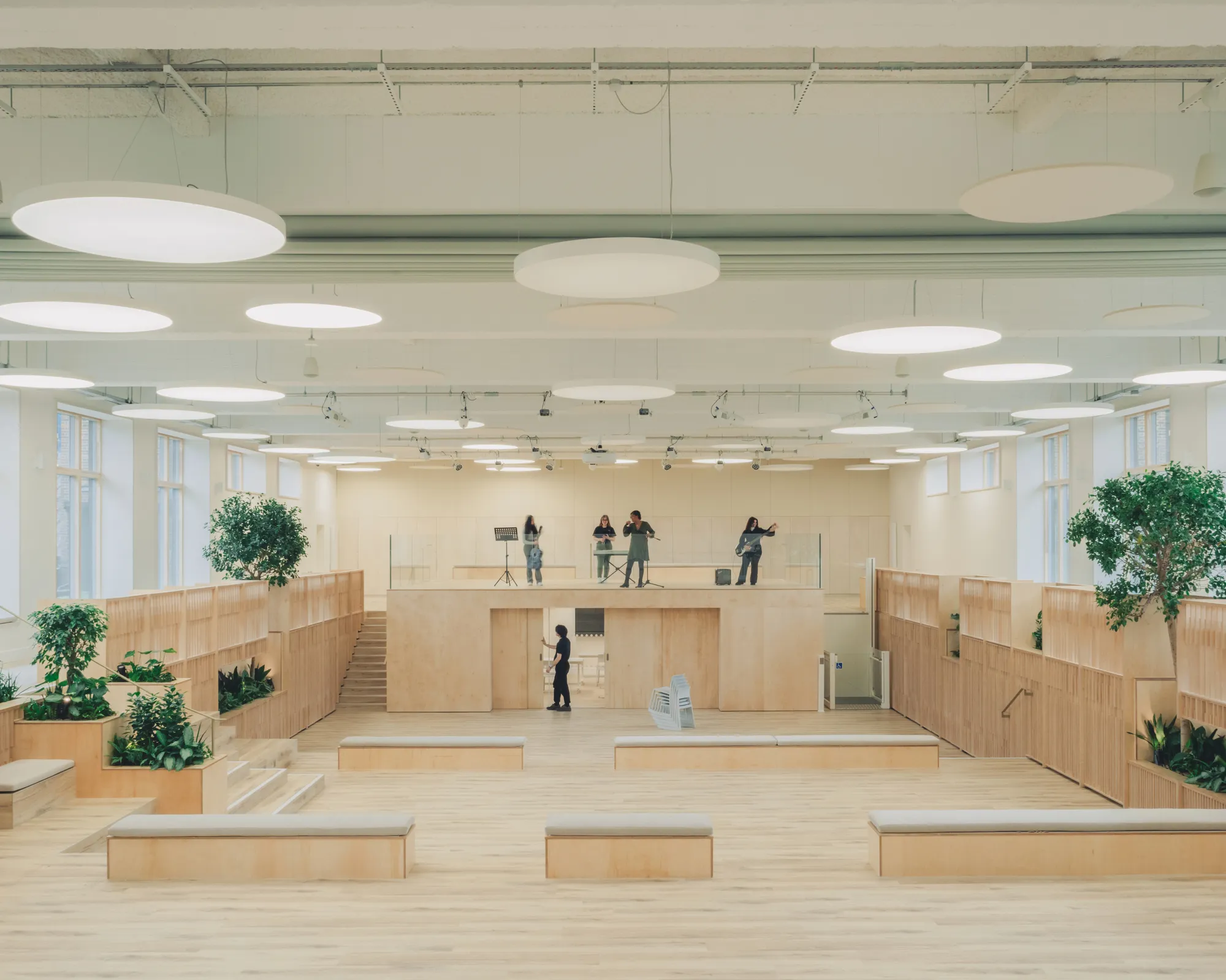 Teaching and Learning Space for Waltham Forest College: Studio DERA Transforms a Disused Pool into a Sustainable Educational Hub