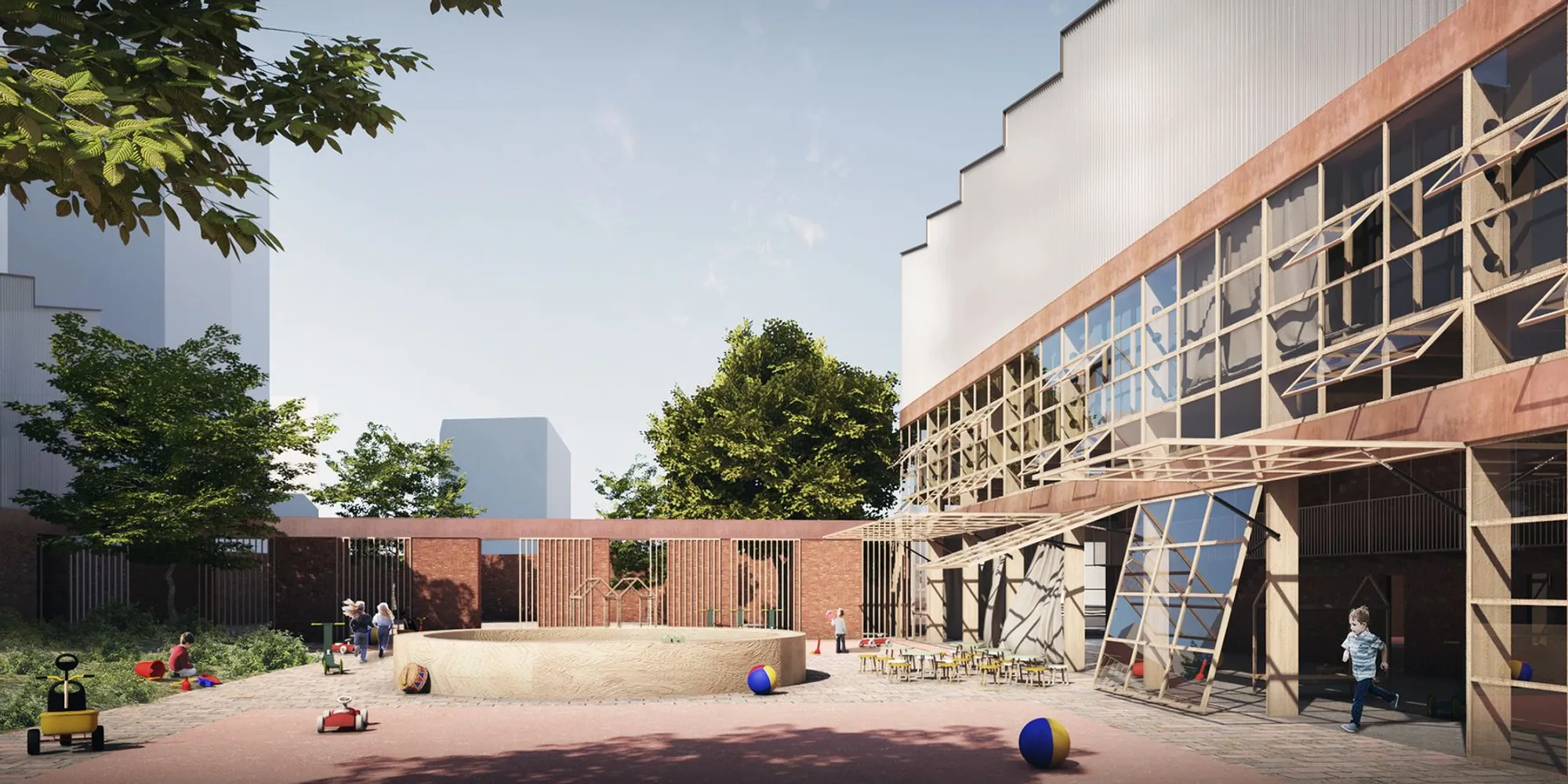 Form Follows: Function, Flexibility, Climate: A School as Urban Refuge