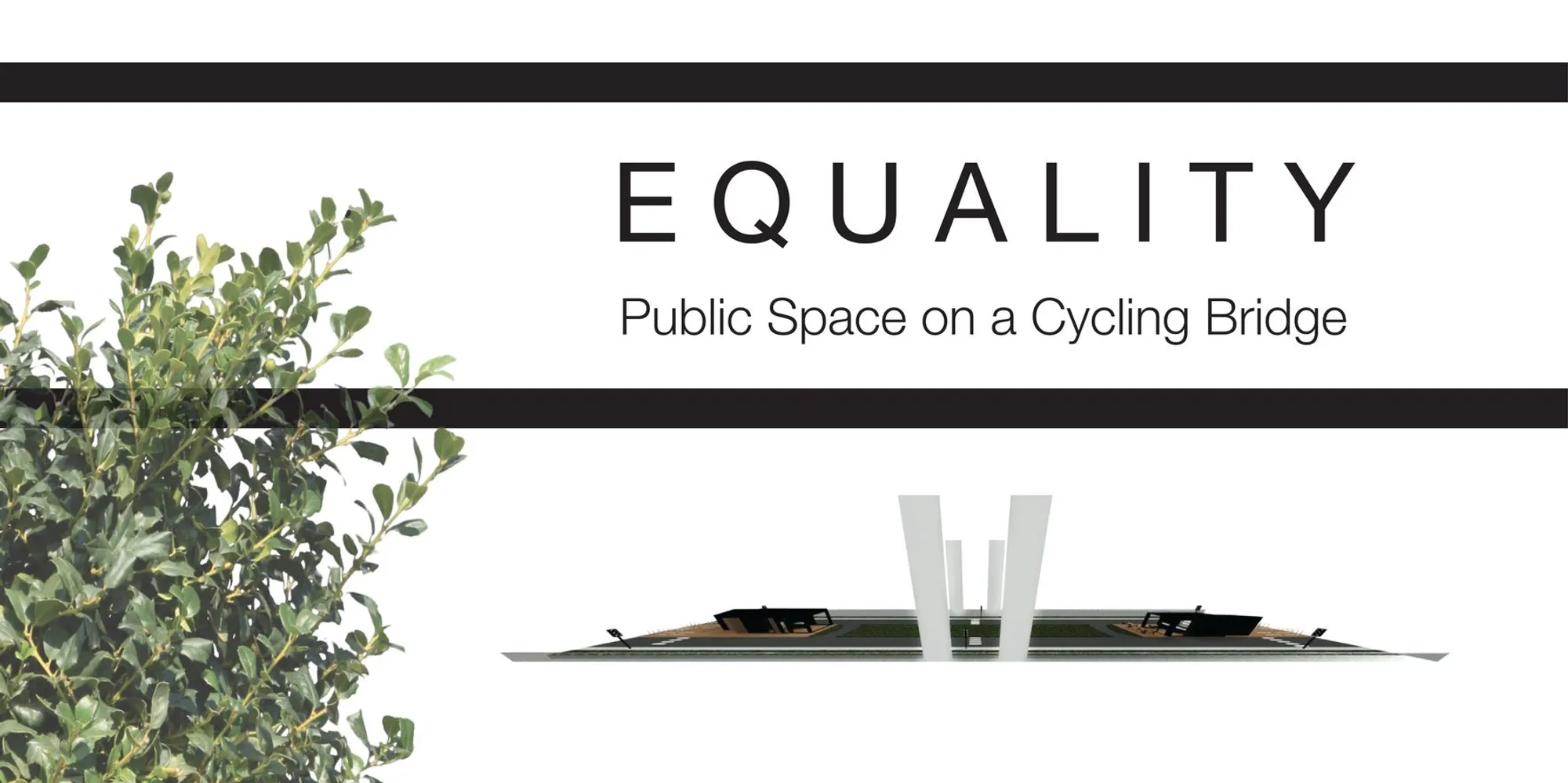 Equality: A Cycling Bridge That Becomes an Elevated Urban Oasis in Denmark